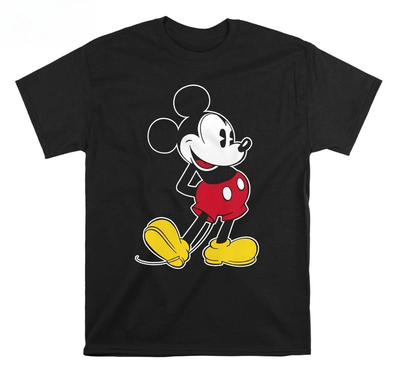 

Disney Mickey & Friends Mickey Mouse Vintage Cotton T-Shirt Mickey Minnie Donald Daisy Classic Family Matching Casual Tee Tops
