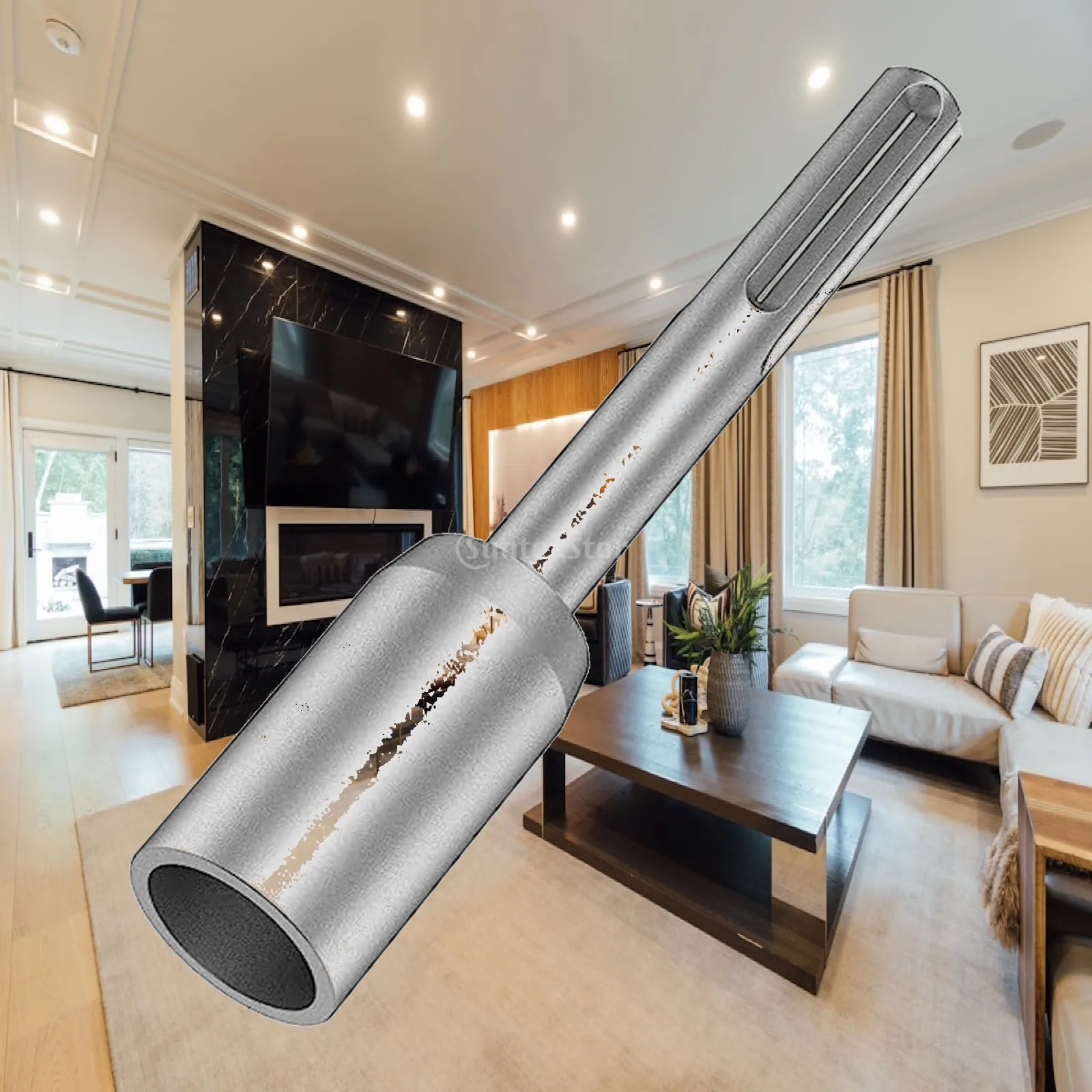Ground Rod Bits, Steel Drill Bit Driver, Durable, Wear Resistant, Heavy Duty, Drill Grounding Rods