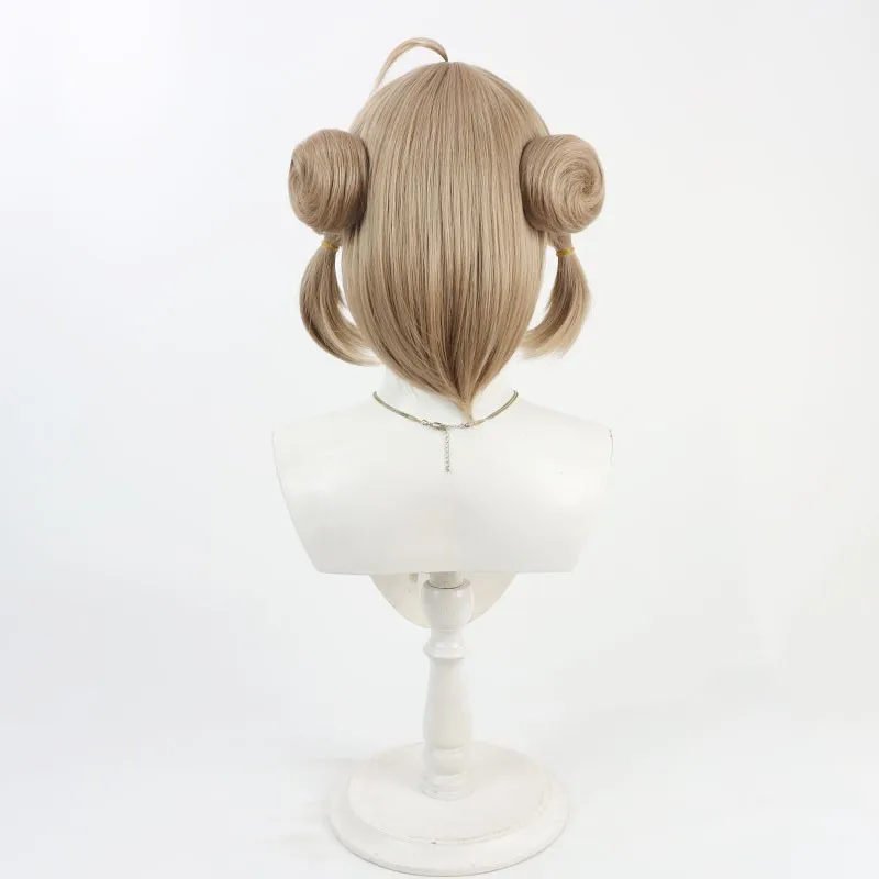 Zenless Zone Zero Sweety 코스프레 가발 짧은 금발 더블 브레이드 헤어 가발 여성용 축제 카니발 파티