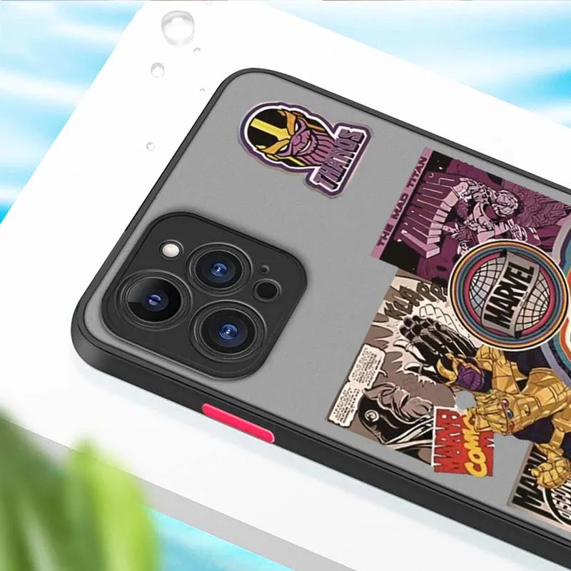 Marvel Spiderman Avengers Cool per Apple iPhone 17 Air 16 15 14 13 12 11 XS X Pro Max Plus Custodia per telefono traslucida satinata