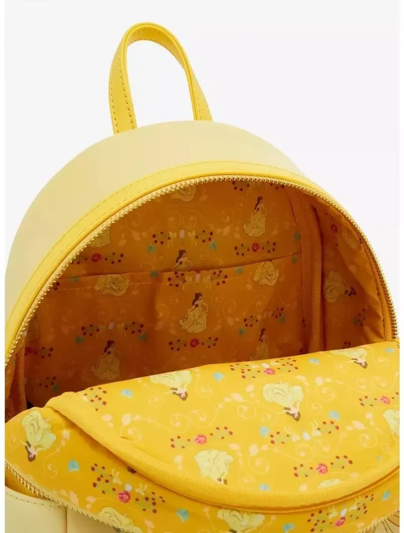 New Loungefly Disney Princess Beauty & The Beast Belle Mini Backpack Leisure Package For Girls Birthday Halloween Gifts