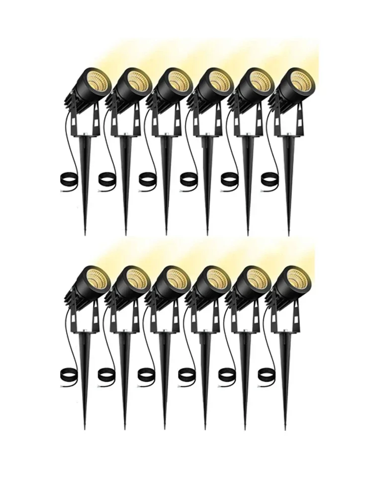 5 واط المنزل الألومنيوم LED إضاءة الحديقة في الهواء الطلق سبايك مصباح حديقة إضاءة مقاومة للماء الأضواء مع سلك 0.5 متر ل AC110V/220 فولت DC12V #4