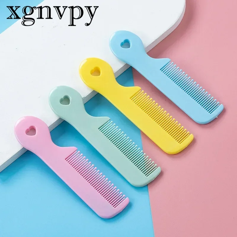 xgnvpy Baby Material Round Teeth Hair Care Comb Newborn Child Girls Toddler One To Two Year Old Small Hairbrush