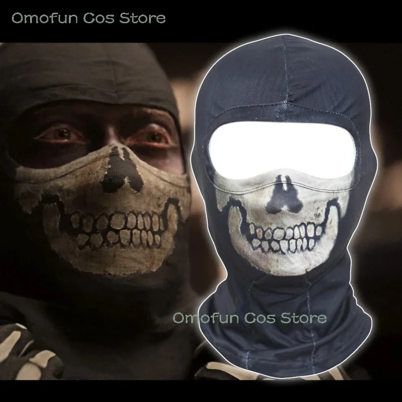 2025년 콜 오브 듀티 고스트 알레하ンド로 마스크 코스프레 익명 섹시 액세서리 의상 장식 시몬 라일리 상사 할로윈