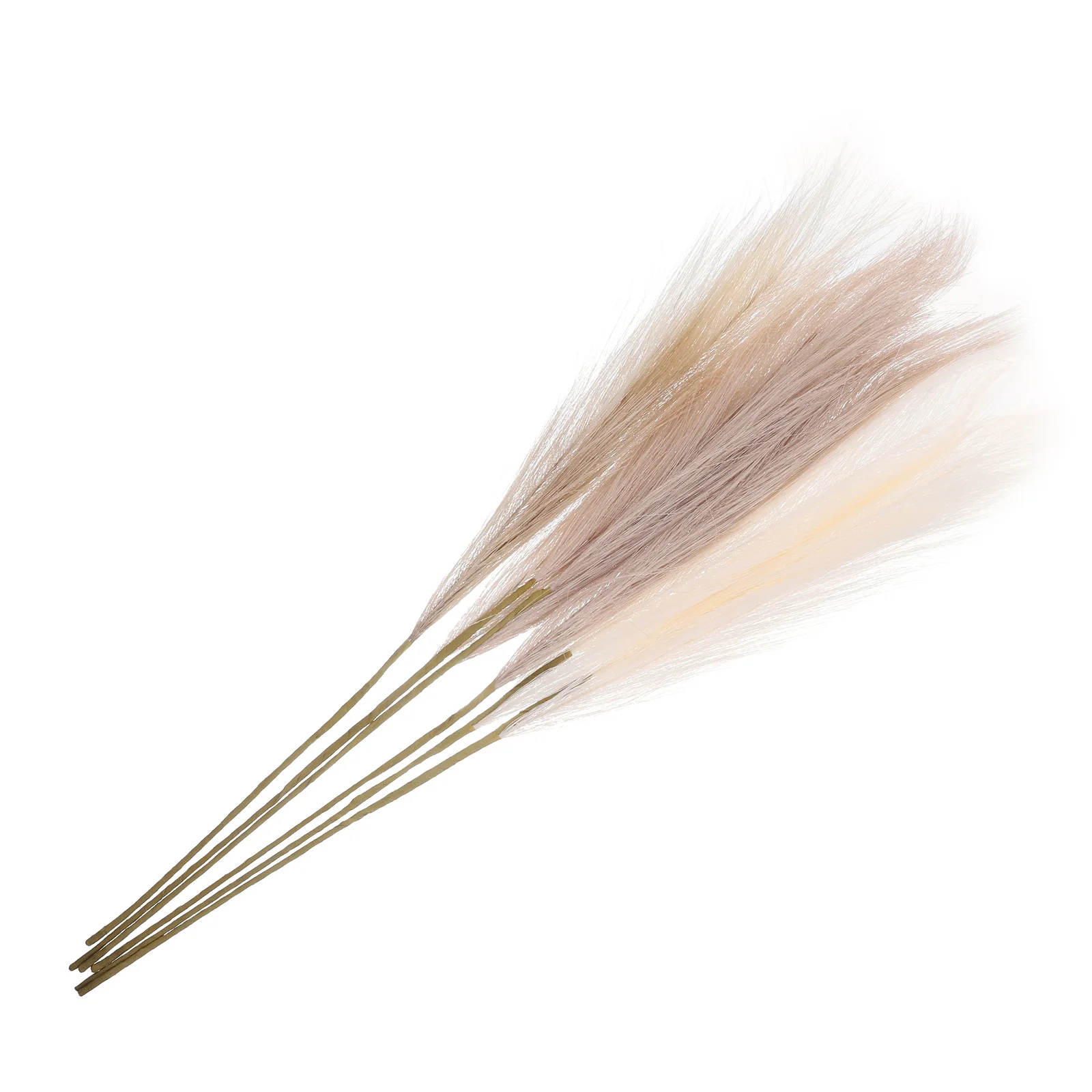 

6Pcs Pampas Grass Plant Artificial Small Reed Bouquet Fake Grass Home Decor Wedding Event Flower Stand Reed Bouquet