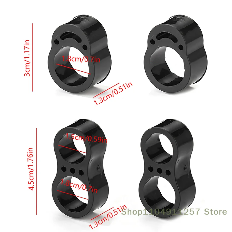2/5/10 Buah Penahan Pintu PVC Pegangan Pintu Penyangga Pelindung Dinding Kenop Pintu Bumper Bantalan Tabrakan Dilindungi Furnitur Cincin Tahan Benturan