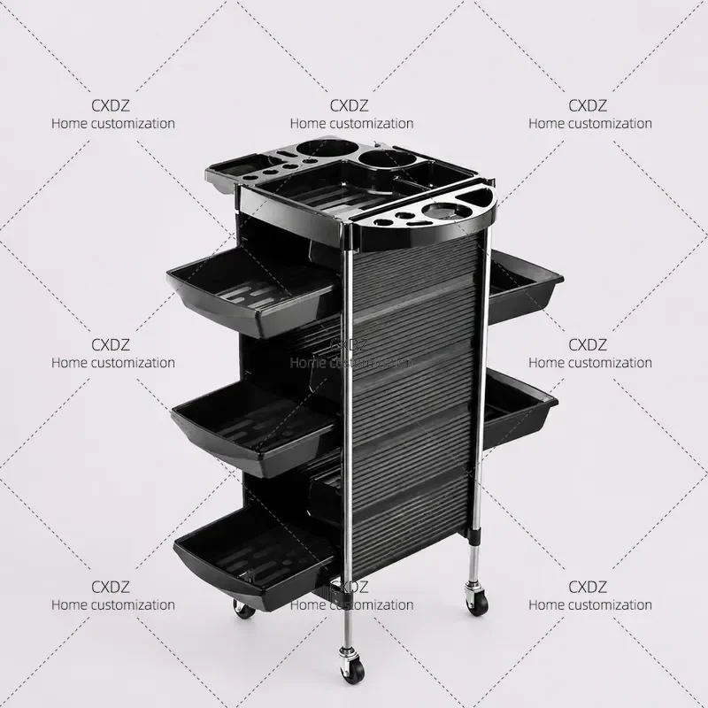 Multi Layer Drawer Hair Salon Tool Cart Beauty Barber Shop Trolley Storage Organizer Wholesale