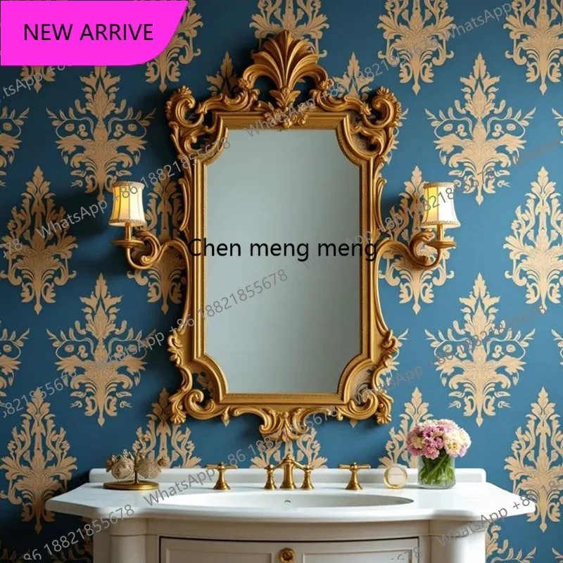 CC Customized palace Yanfeng vanity mirror luxury bathroom mirror living room fireplace decorative mirror advanced sense