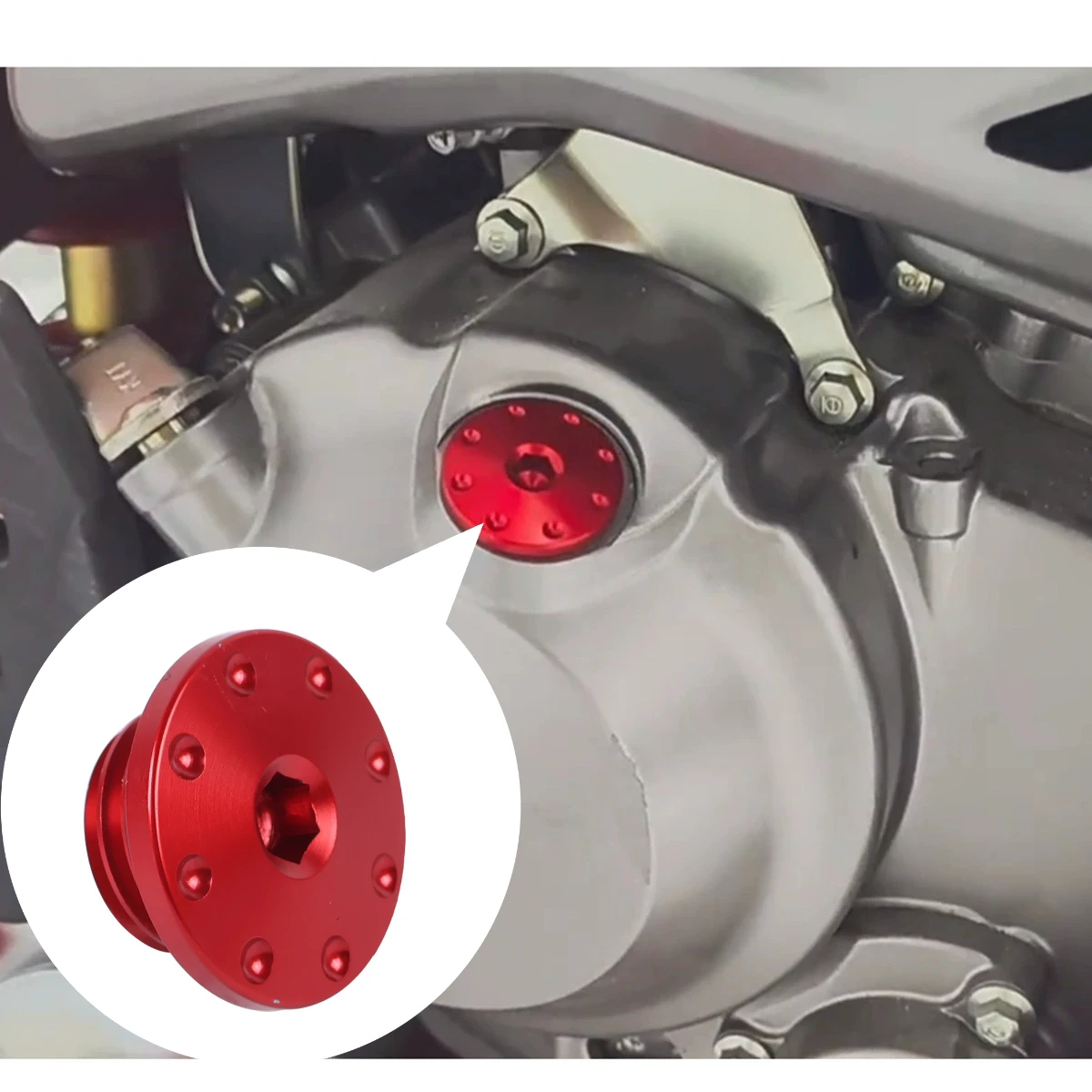 

Motorcycle Crankcase Threaded Cover Engine Screw Accessories For Honda CRF300L CRF 300L CRF 300 L CRF300 RALLY CRF250L