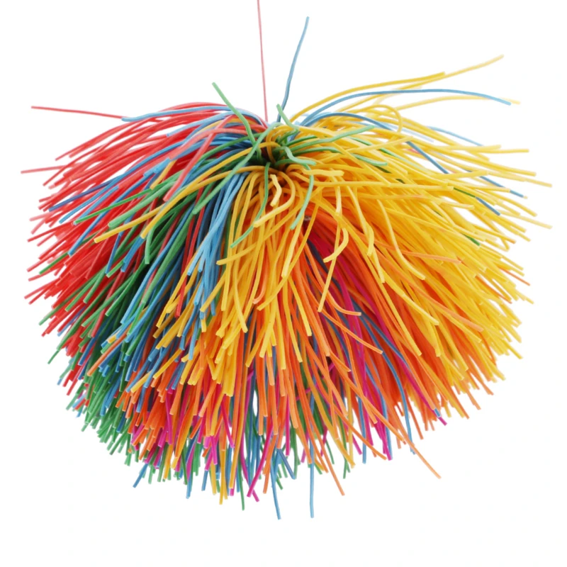 Balle Koosh Sensorielle Anti-Couplé Arc-en-ciel pour Enfant, Extensible, Amusant, 6cm/9cm