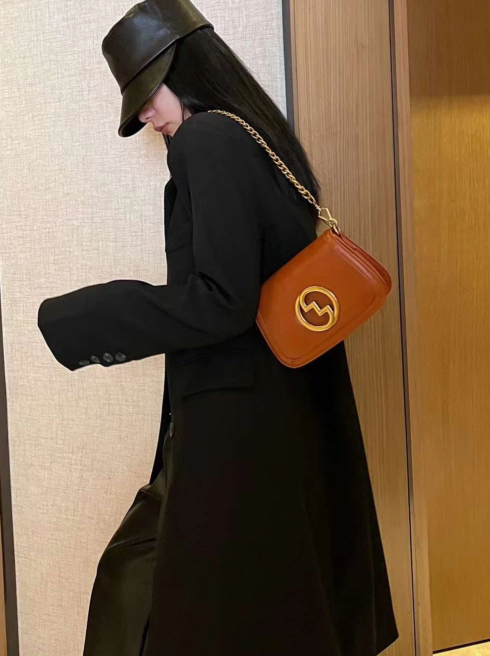 

Faionable 2025 Autumn Winter Saddle Bag Simple Versatile Chain Underarm Bag Trendy Single oulder Slanting Women's Bag