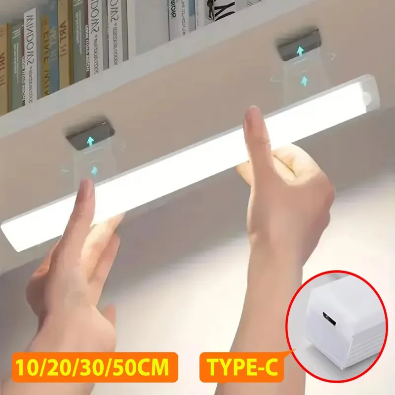 Motion Sensor Light Wardrobe Rechargeable LED Night Light Closet Lamp For Kitchen Bedroom Detector led Light Cabinet Staircase