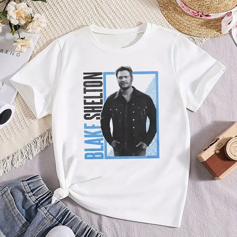 Blake Shelton 2024 Music White T-Shirt D72818