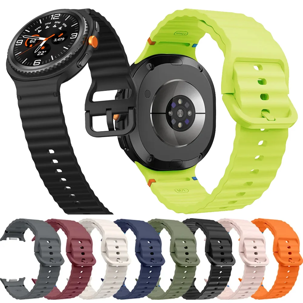 Silikonarmband für Samsung Galaxy Watch 8 Classic 46 mm, Sport, austauschbares Originalband, Samsung Galaxy Watch 8 44 mm 40 mm Correa