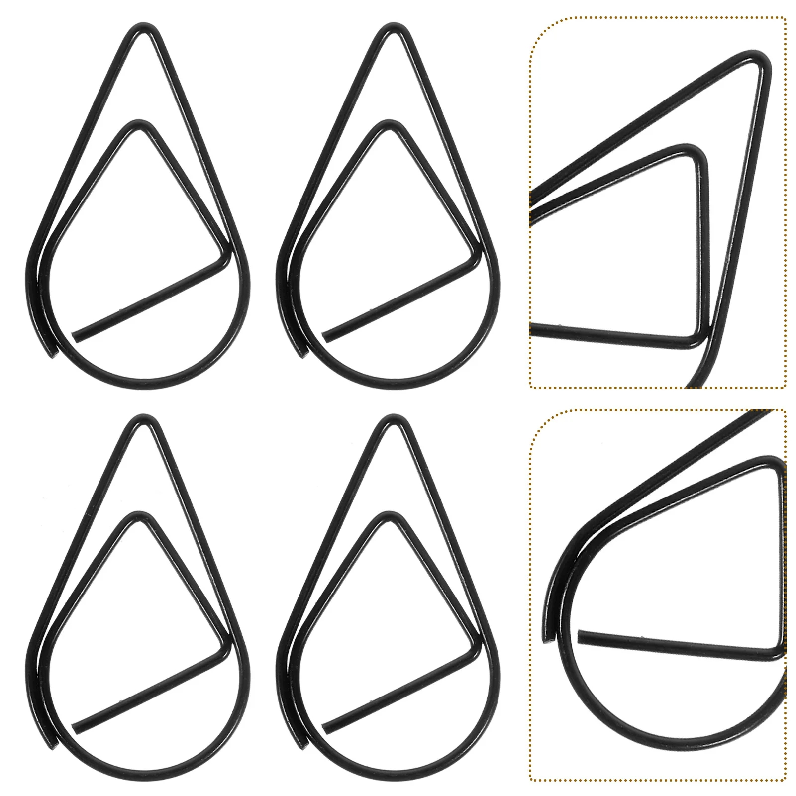 100 قطعة مشابك ورق صغيرة مشابك تثبيت المستندات المعدنية لملف المكتب دفتر التقويم الحرفية المرجعية القرطاسية الزخرفية #6