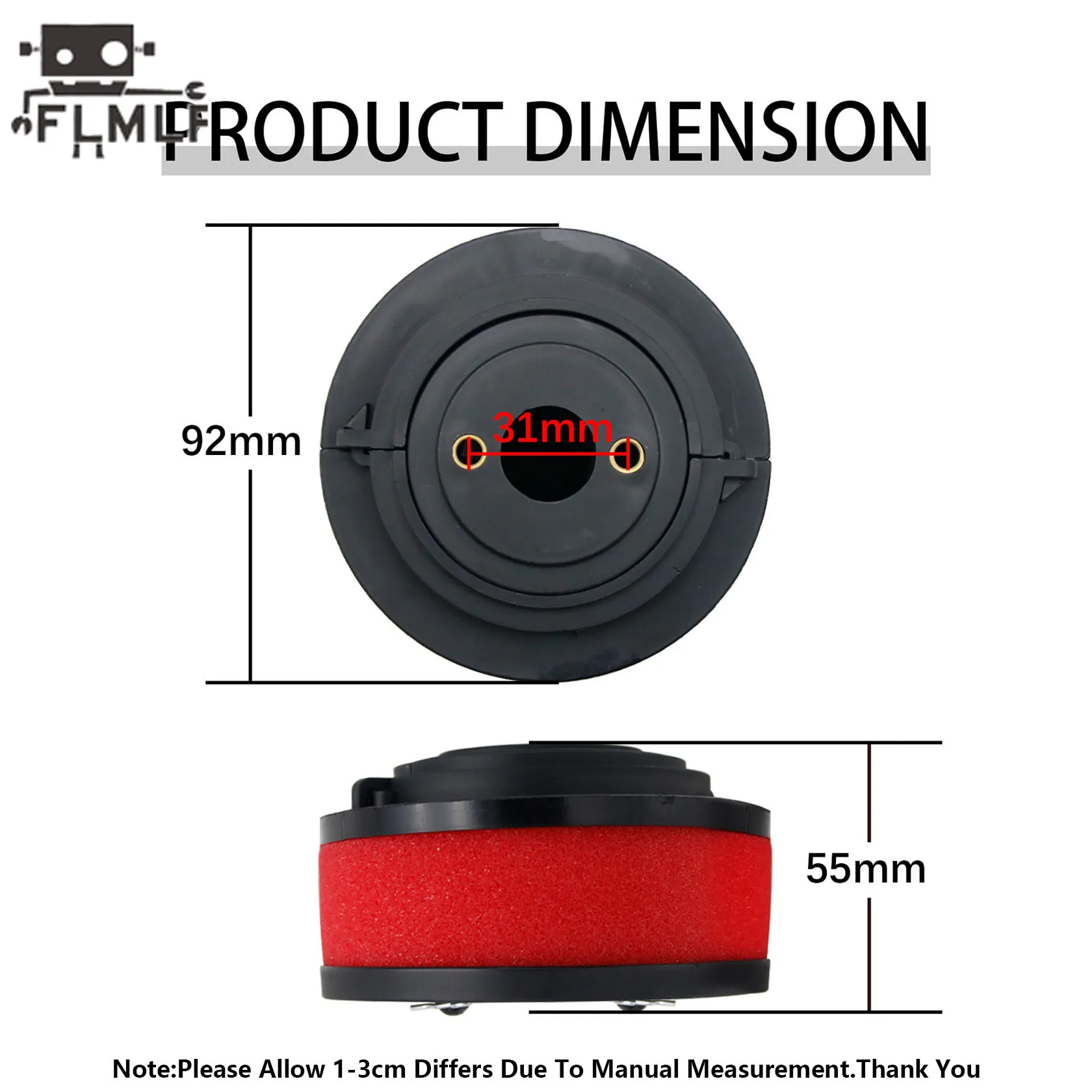 Rc Car 23cc~ 71cc Engine Air Filter or Sponge Kit for 1/5 Losi 5ive-t Rofun Rovan LT King Motor X2 or BAJA 5B 5T 5SC Truck Parts