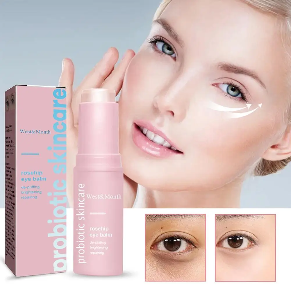 Rosehip Eye Balm Lock-in Moisture Nourishing Lifting Firming Eye Cream Stick Improve Skin Smoothing Eye Care