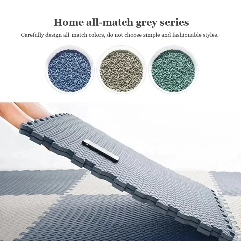 8-16pcs Educational Baby Puzzle Play Mat 30x1cm EVA Foam Kids Carpet Bebe Mattress Button Closure Baby Blanket Toys for Children - view 5