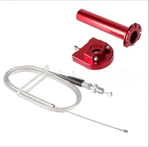 Motorcycle throttle handle silver motorcycle accessories  throttle refueling handle 22MM throttle