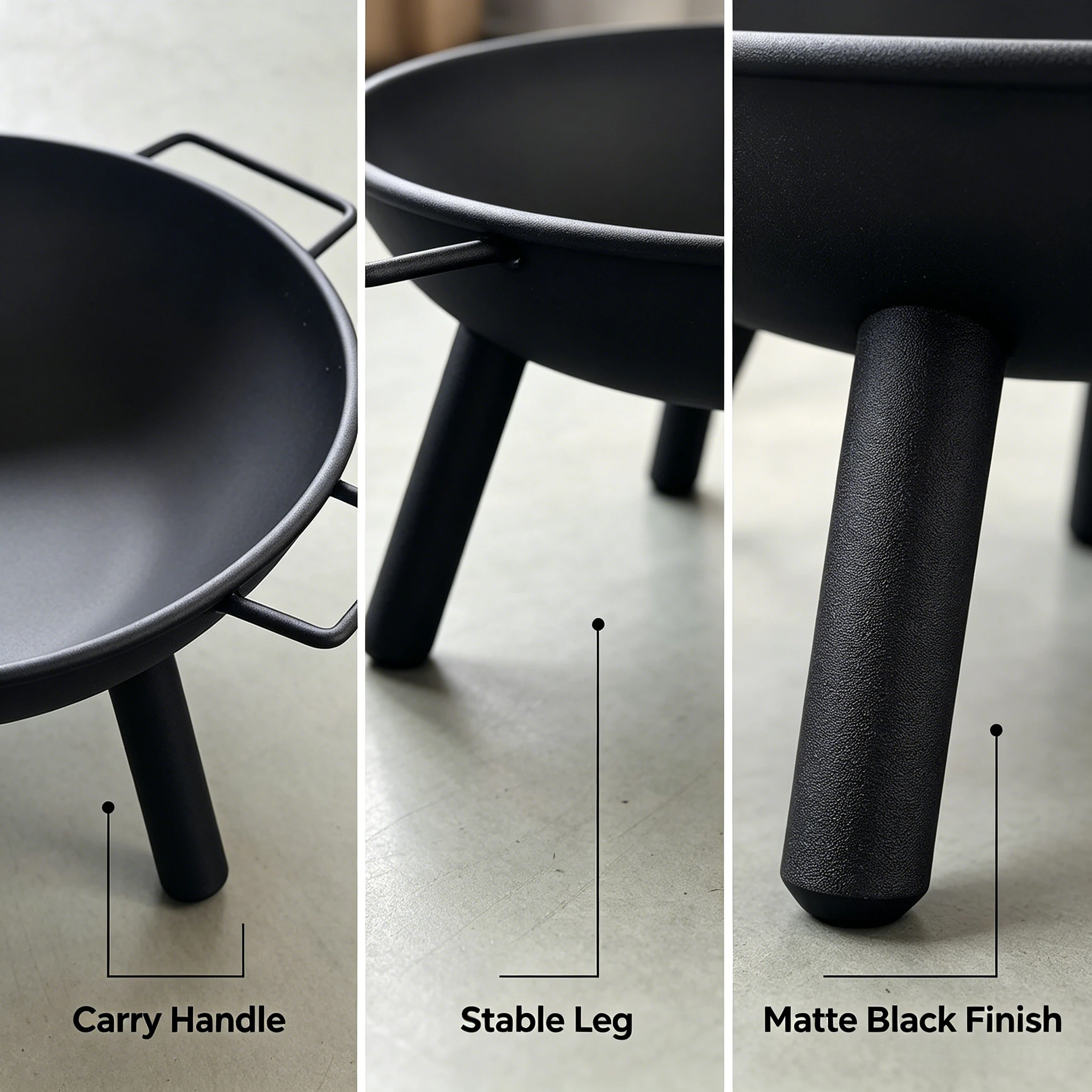 Round Portable Wood Charcoal Brazier Stove Outdoor Courtyard Heating Fire Pit For 3-5 People Daily Use
