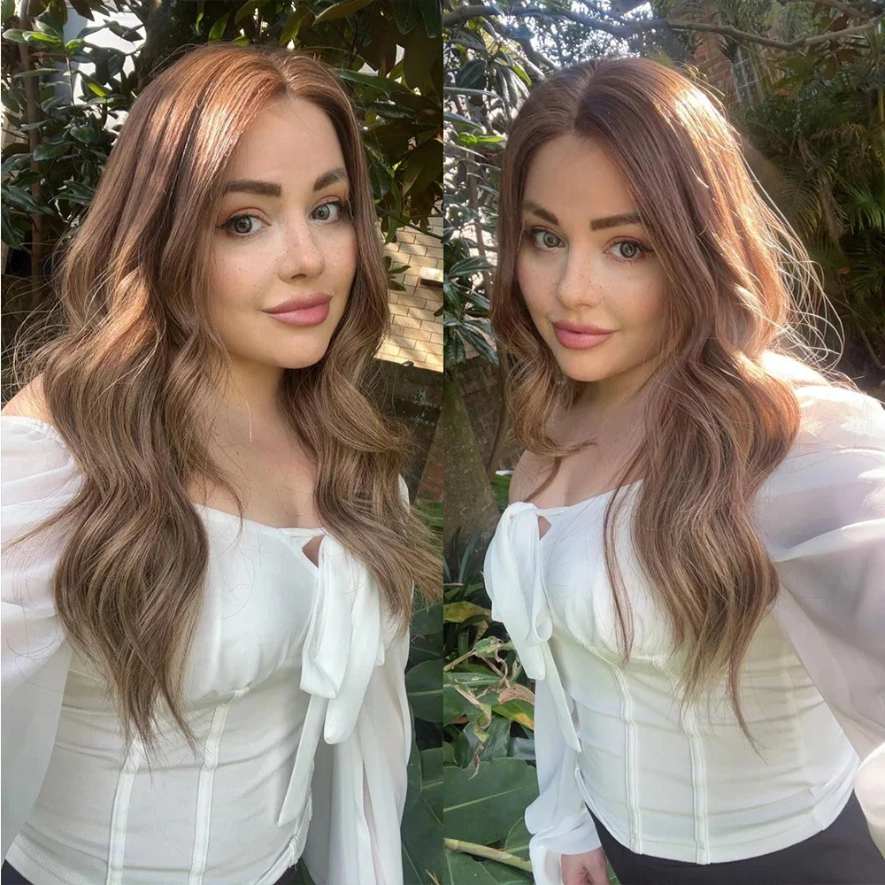 

Highlight Blonde 26inch 180Density Wave 5x5 Silk Base Jewish Human Hair Wig BabyHair HD Lace European Hair Glueless Preplucked