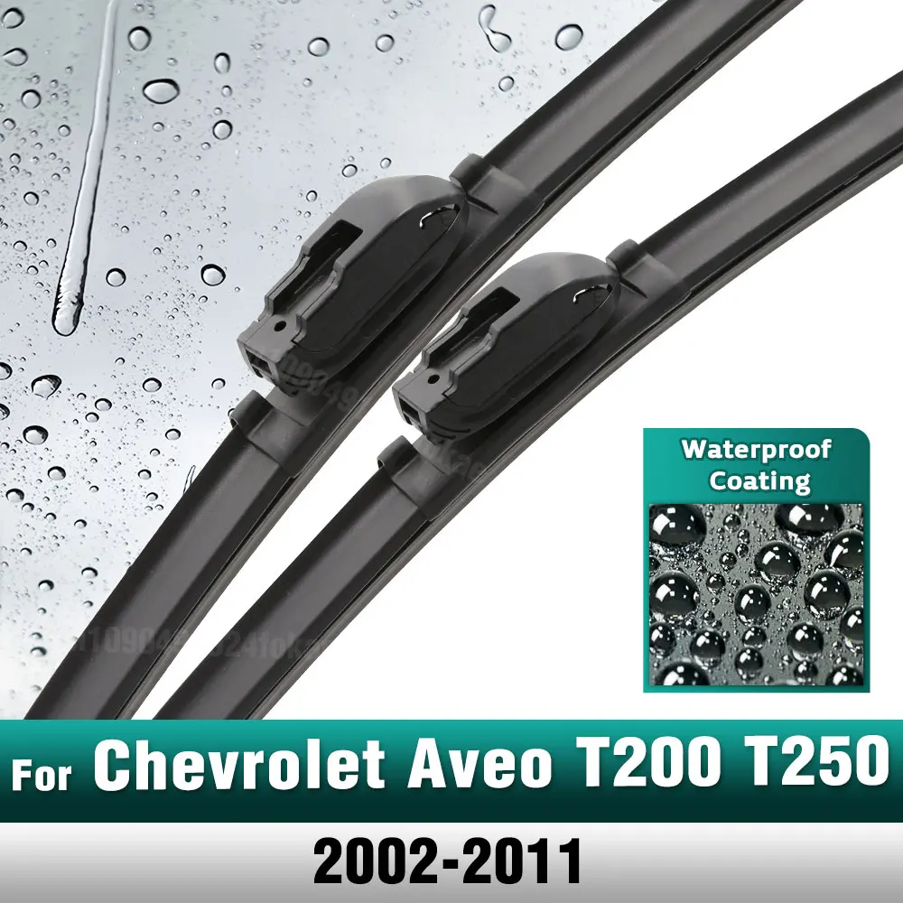 Silicone & rubber  Front Wiper Blades Set For Chevrolet Aveo T200 T250 2002 - 2011 Windshield Windscreen Window Brush 22