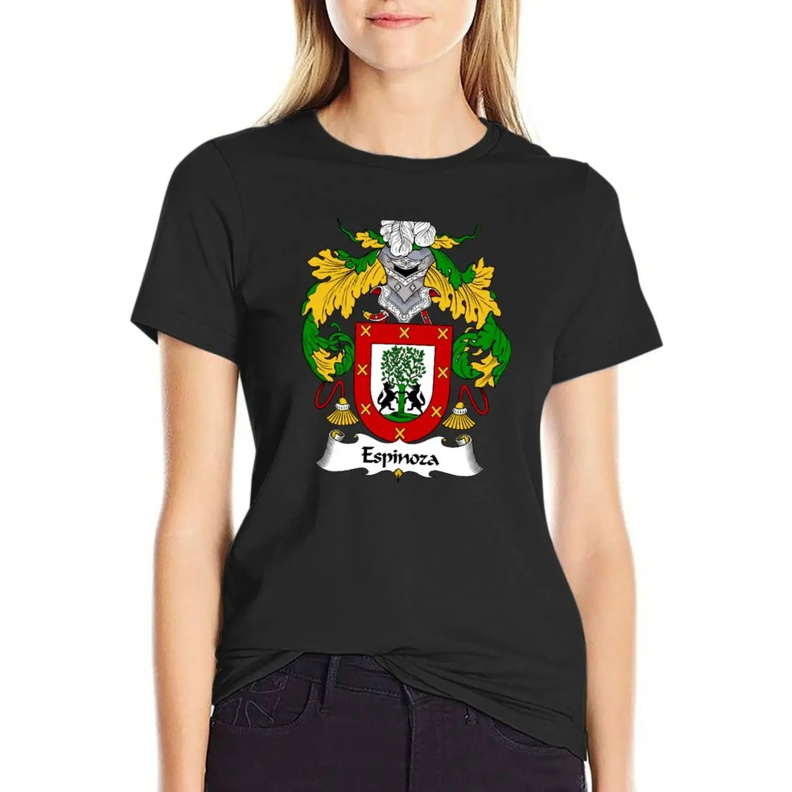 

Espinoza Coat of Arms/Family Crest T-Shirt quick-drying customs cute tops customizeds tight shirts for Women