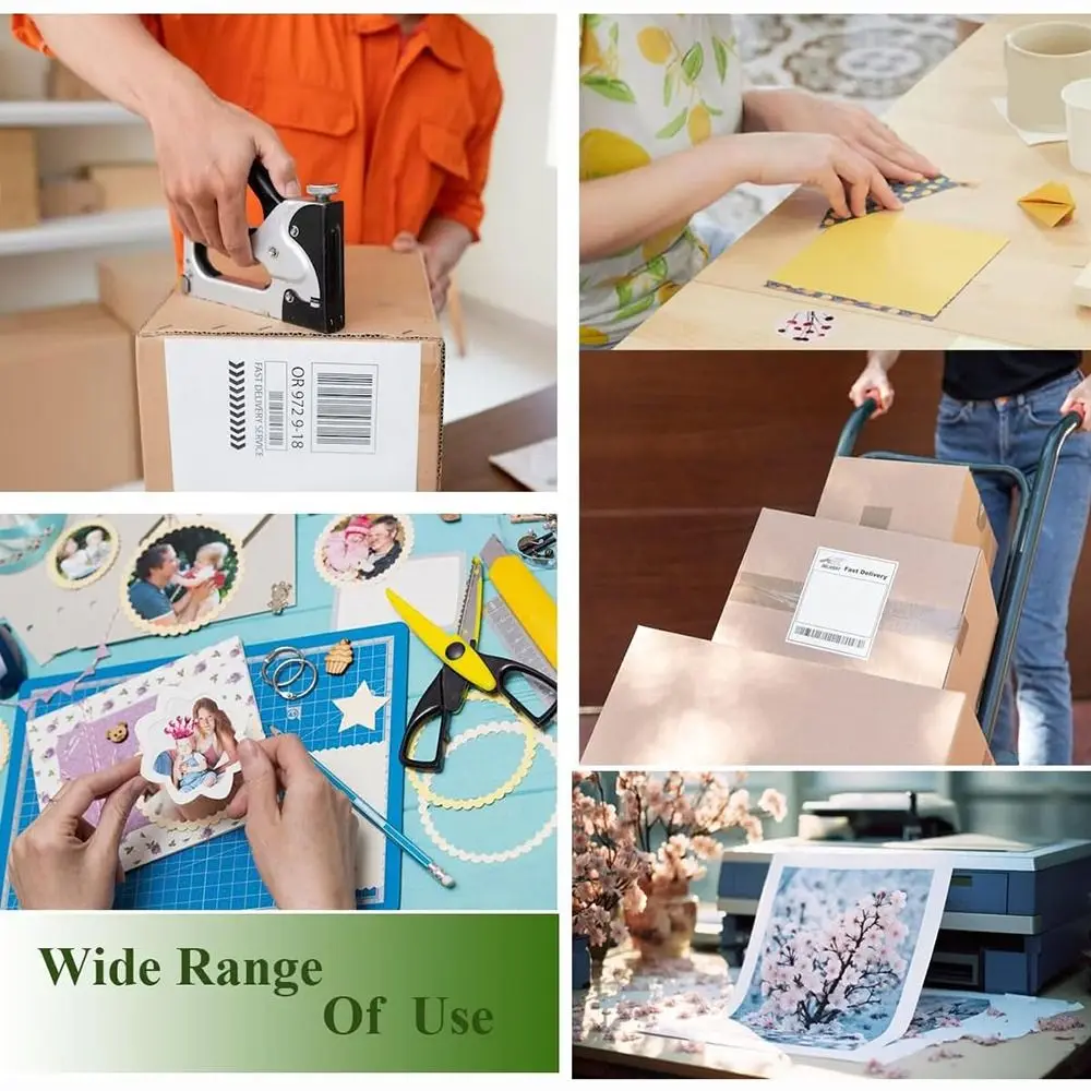 جديد A4 ورق ذاتي اللصق قابل للكتابة ماتي سطح لامع ورقة ورقة بيضاء ورقة ملصق طابعة نافثة للحبر بالليزر #4