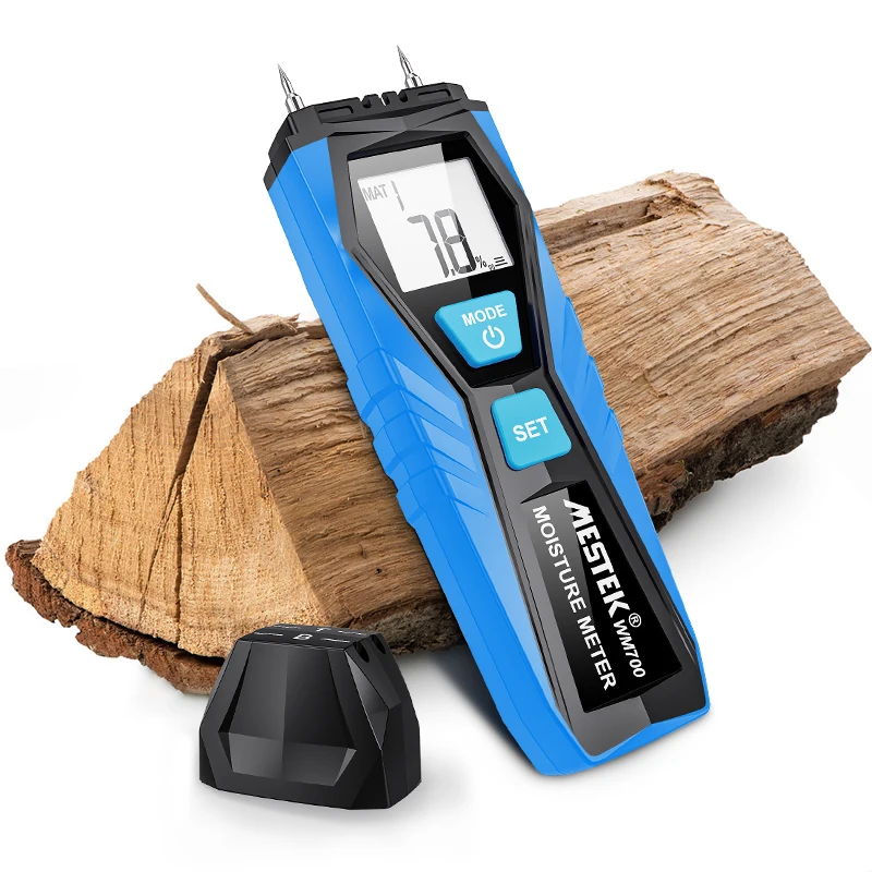 Digital Wood Moisture Meter Wall Water Tester Humidity Meter Two Pins Hygrometer Concrete Cement Brick Detector LCD Display