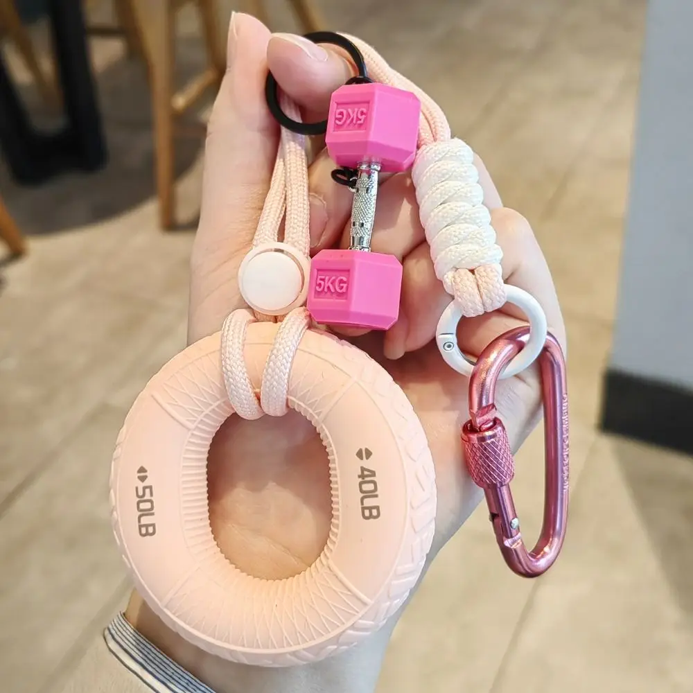 Portable Silicone Fidget Soft Silicone Skin-Friendly Mini Kettlebell Adjustable Lanyard Lightweight Stress Relief