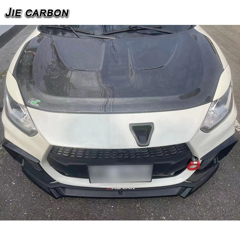 For 2018-2024 Series Suzuki Swift Sport ZC33S Front Bumper Diffuser Chin ABS Front Lip Auto Parts Jie Carbon Style