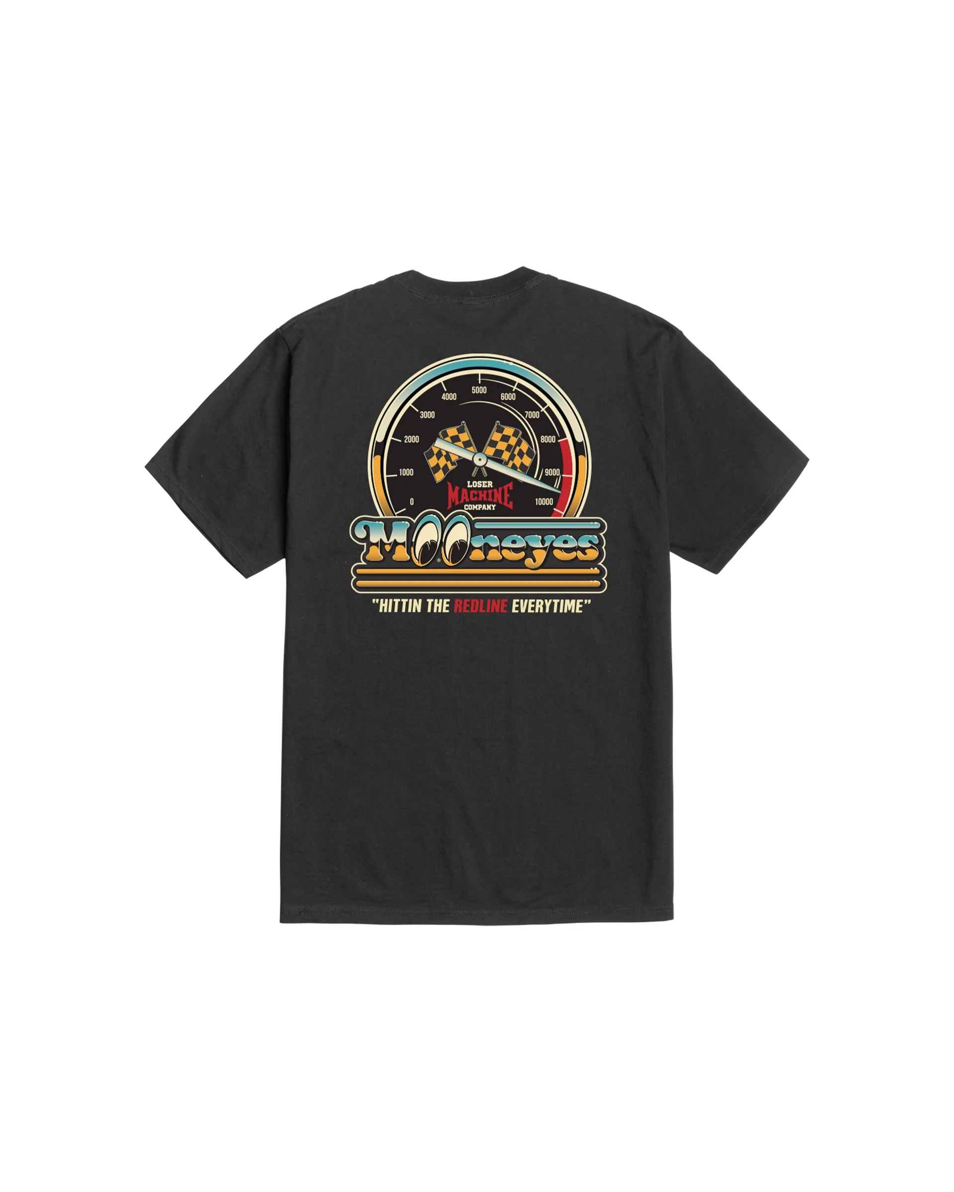 Loser MOONEYES REDLINE Machine Graphic T-Shirt Cotton Men Women Streetwear Tee