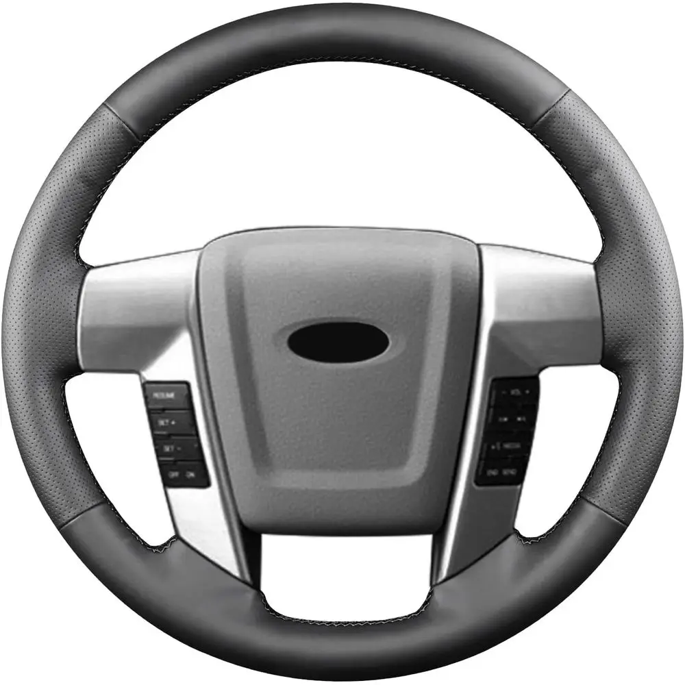 

Чехол на руль ручной работы из микрофибры с кожаной строчкой для Ford Expedition 2015, Ford Tremor 2014-2015, Ford Expedition 2013-2011, Ford Expedition 2009-2015