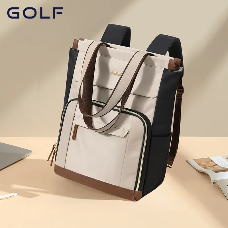 

GOLF Large Capacity Oxford Cloth Women's Travel Backpack Waterproof 16 Inch Computer Bag for Commuting And School
