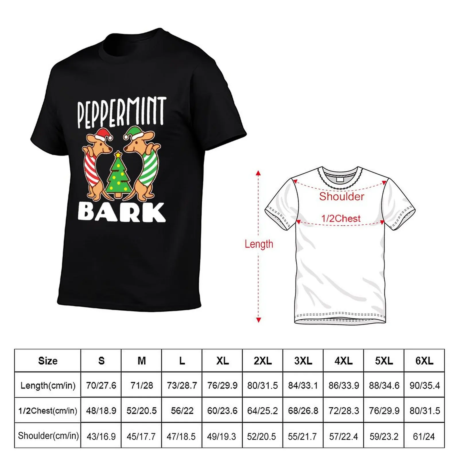 Christmas Dogs Peppermint Bark T-Shirt Lightweight Running T-Shirt