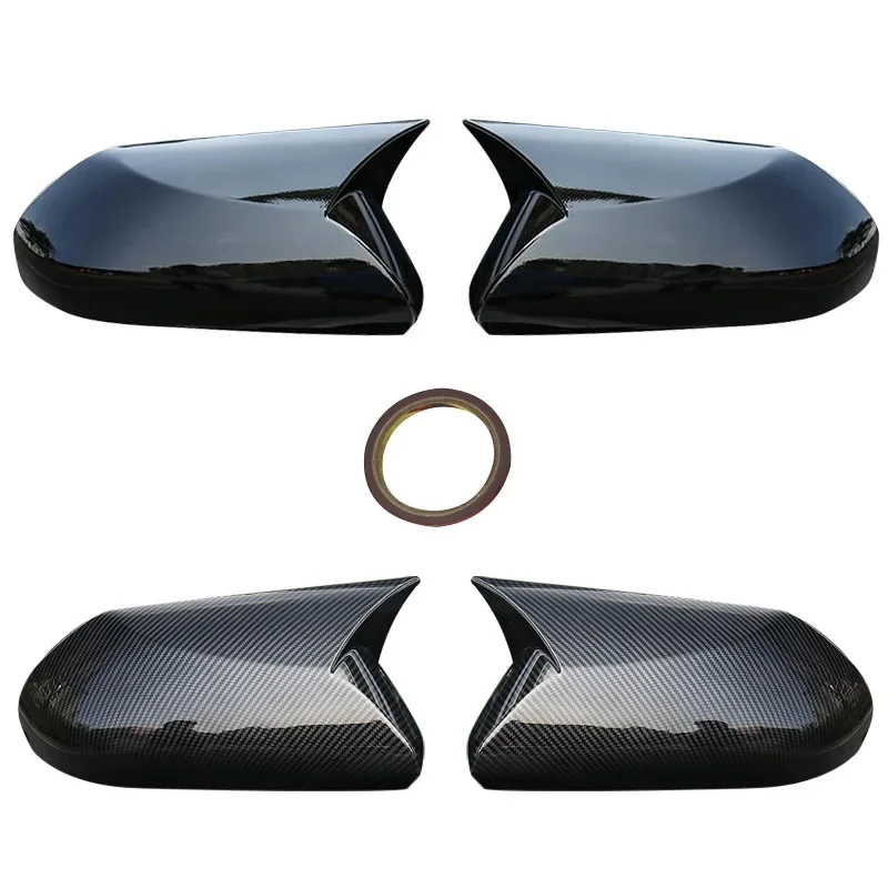 For Toyota CHR IZOA 2017-2023 ,C-HR black carbon fiber rearview mirror cover replacement buckle 2019 2020 2021 2022 2018