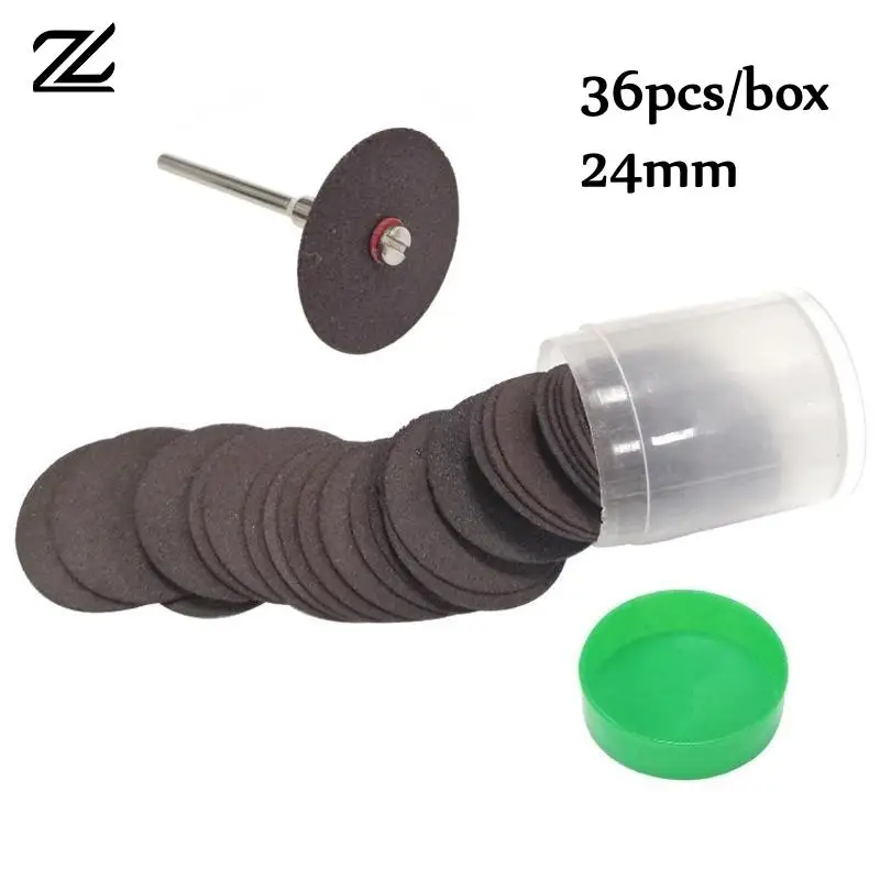 

36pcs 24mm Metal Cutting Disc For Dremel Grinder Cutting Tool Circular Saw Blade Wheel Cutting Sanding Disc Grinding Wheel