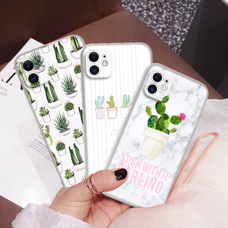 Y97 Candy Cactus Plant Soft Case for LG G3 G8 K10 Pro K10A K11 Plus K22 K30 K40 K40S K41S K50 K50S K51 K51S K52 K62 K42