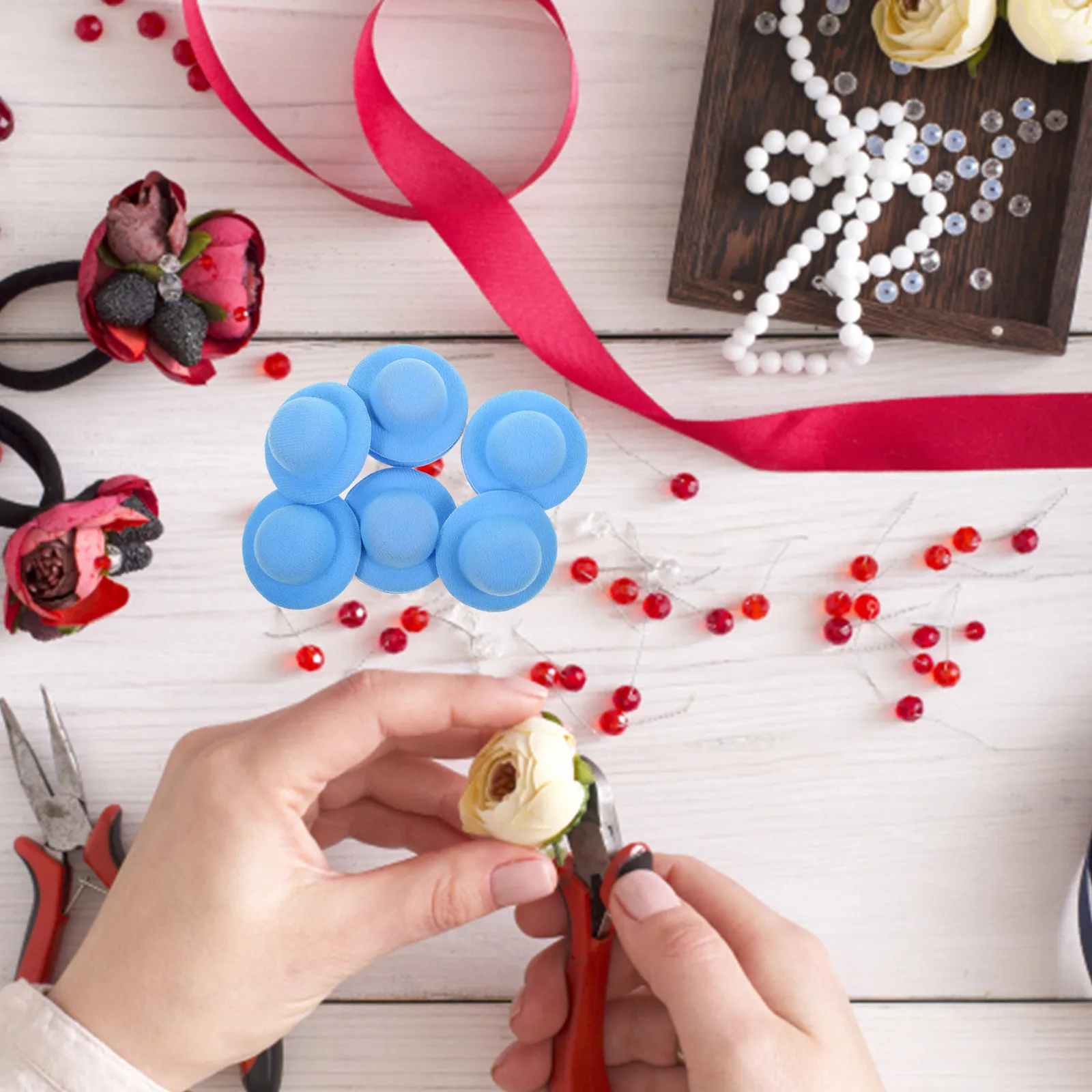 10 pezzi mini cappelli decorazione artigianale piccolo cappello puntelli per fai da te creativo mini casa ornamento accessori cappello piccolo cappelli piccoli