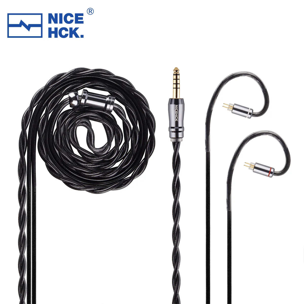NICEHCK DuskAg HiFi สายอัพเกรด 5N เงิน + OCC ป้องกันชั้น IEM ลวด 2Pin/QDC สําหรับ NX8 METEOR DragonFly 81T Mystic 8