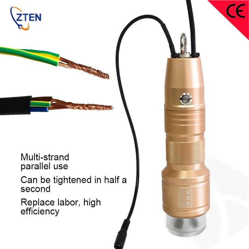 

Dual-purpose Electric Twisting Machine Handheld Desktop Copper Core Cords Tight Twist length 30mm Copper Strands Twistter Tools
