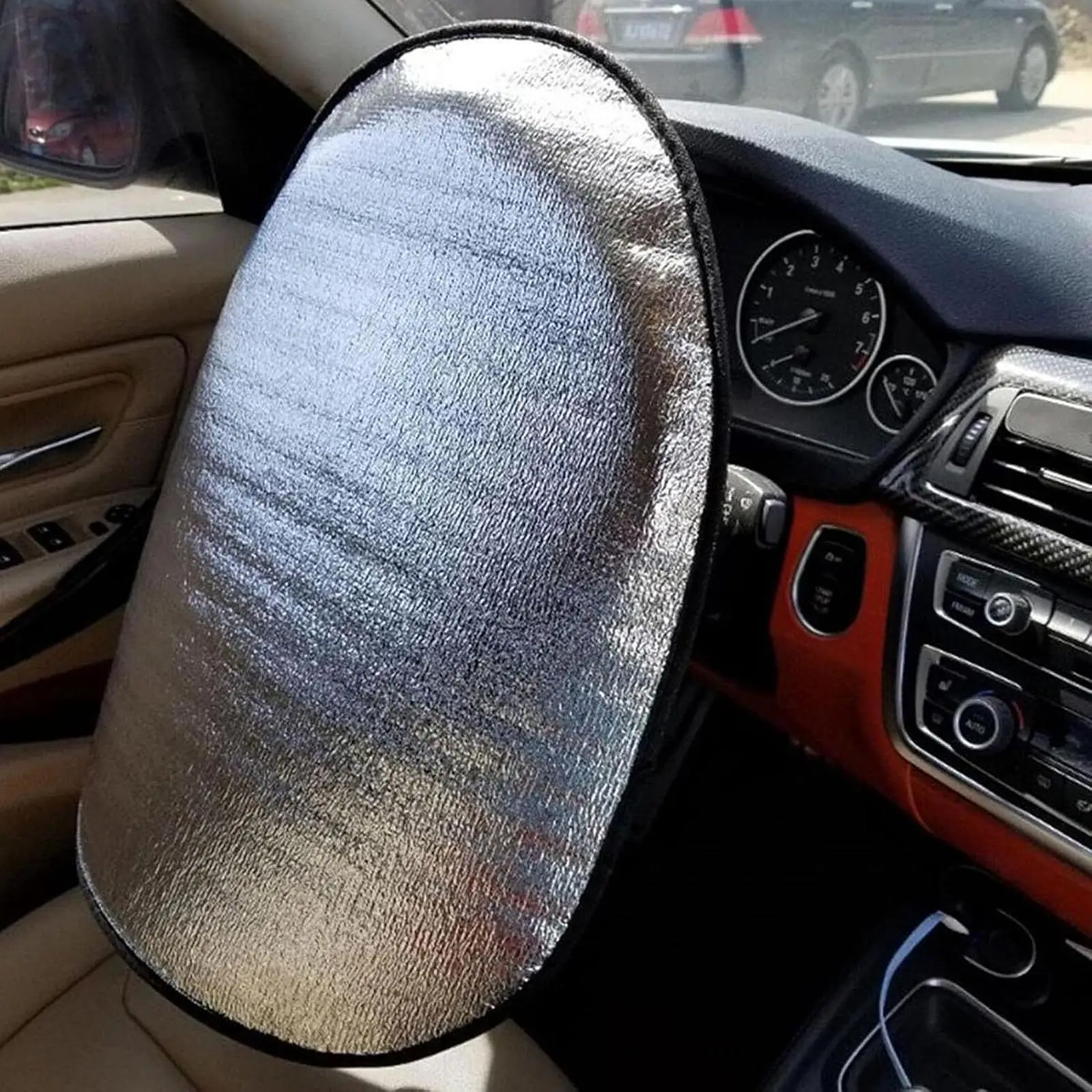 

Солнцезащитный козырек на руль автомобиля, летняя защита 19,69x17,32 дюйма, универсальная