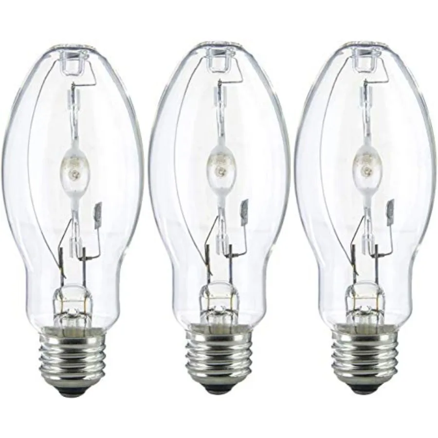 3 Pack MH50/U/MED 50W Metal Halide Bulb ED17 Medium Base Clear
