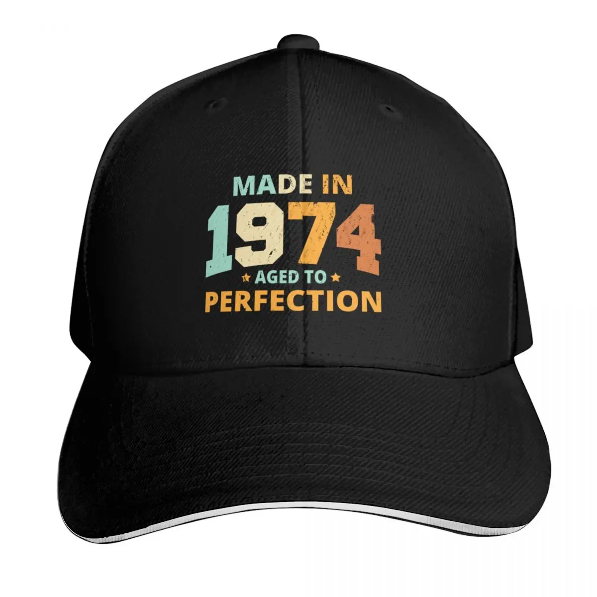 Made In 1974 Aged To Perfection Baseball Cap Golf Hat Designer Hat Kids Hat Fishing cap Golf Women Men's