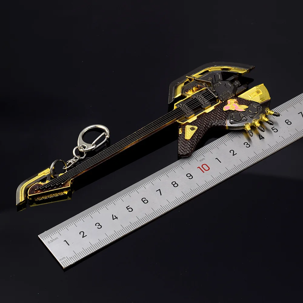 16cm/6.3in apex jogo periférico trovão herança louco trovão lâmina arma metal artesanato modelo ornamento chaveiro pingente brinquedo