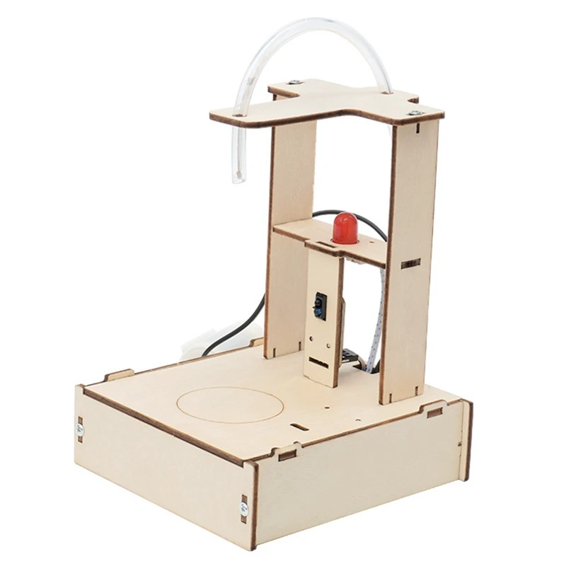 Dispensador de agua con Sensor infrarrojo, modelo de ciencia, Kit de herramientas experimentales para aprender juegos de rompecabezas de madera