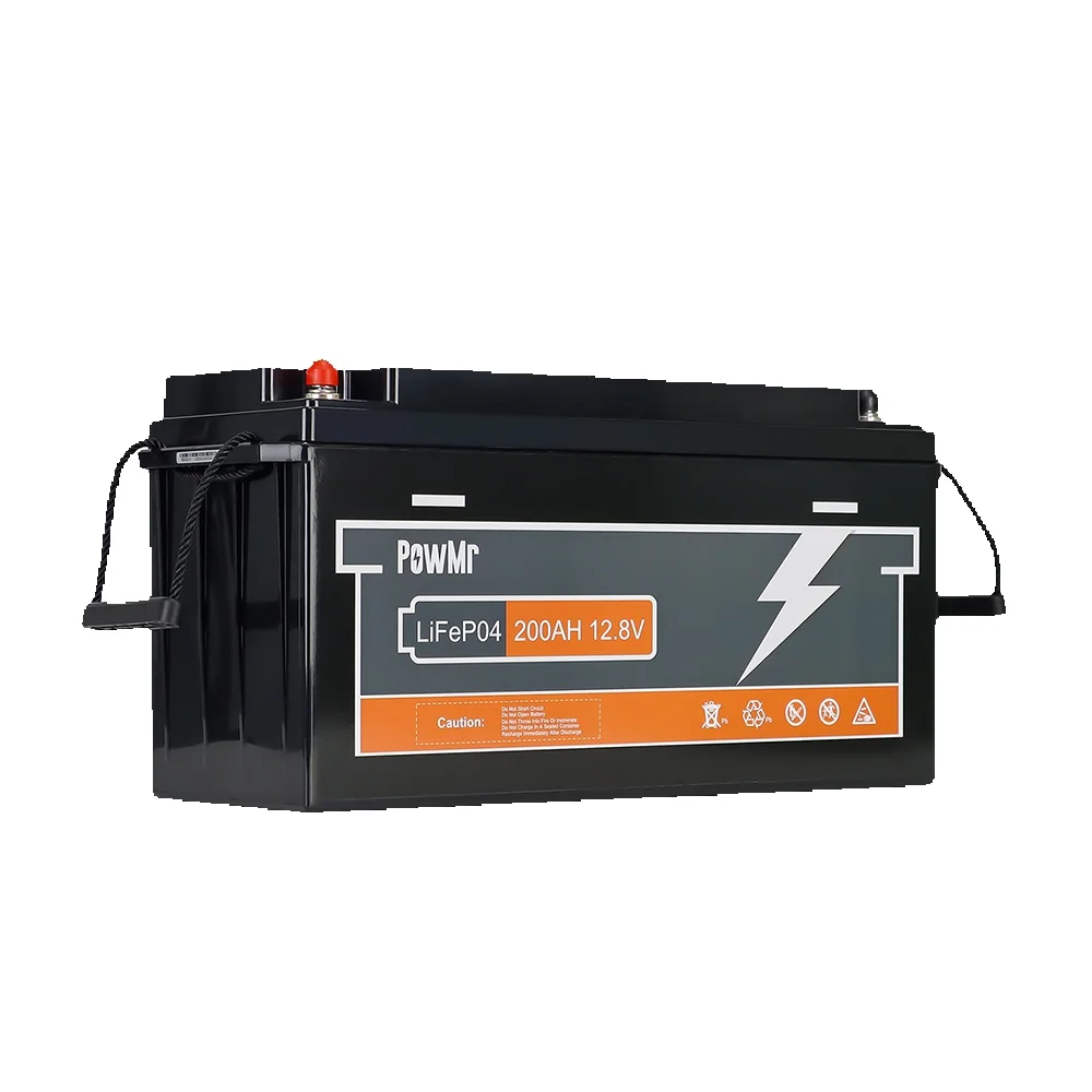 PowMr 100AH 150AH 200AH 300AH 12,8V Lifepo4 Lithium-Ionen-Akku mit BMS für Wohnmobile, Elektrofahrzeuge und Camping; Lange Lebensdauer mit über 4.000 Lade-/Entladezyklen