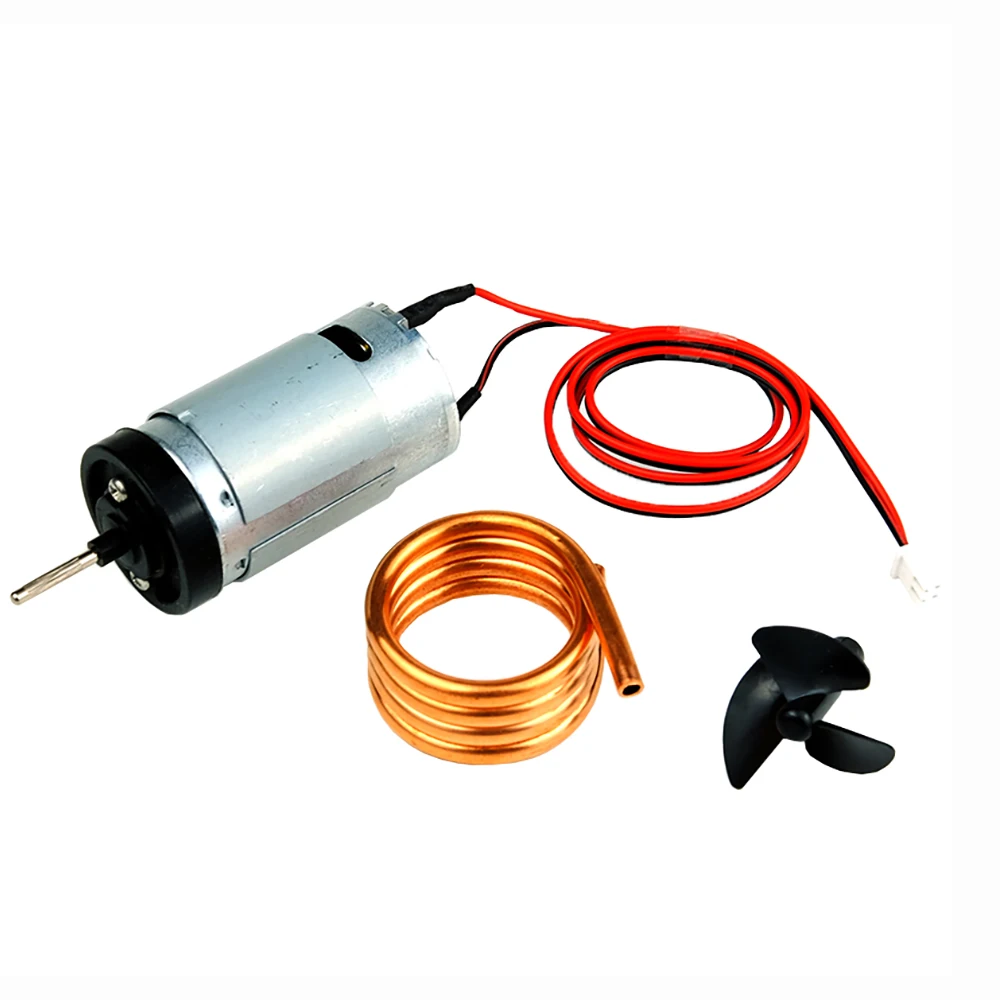 1 Stück Unterwasser strahl ruder Micro 390 Motor mit Draht Gummi wasserdichte Dichtung 5-12V Motor DIY für RC Köder Schlepper Boot Fischers chiff