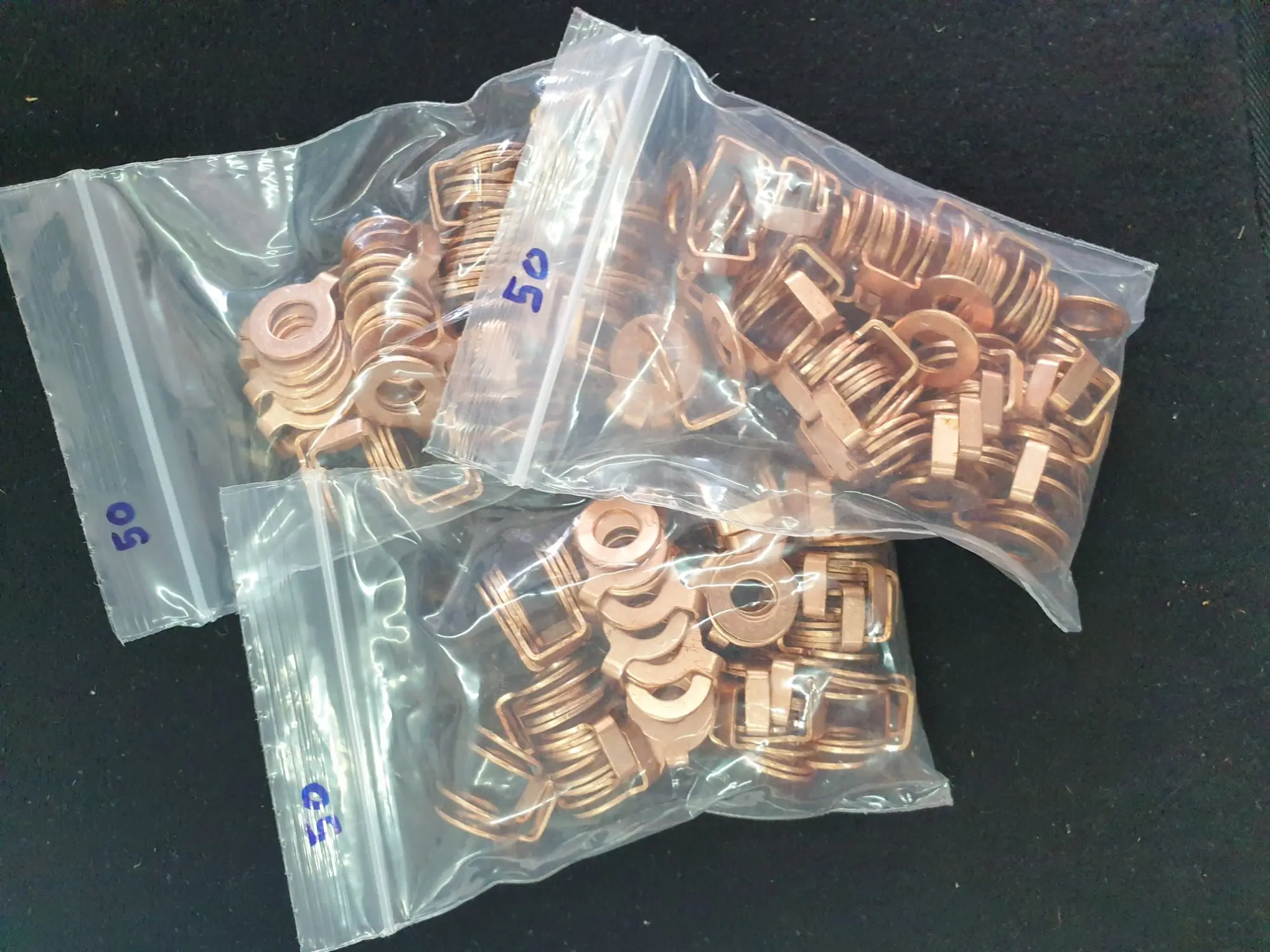 50PCS Diesel Kraftstoff Injektor Linie Rückkehr Ring, Dicken Kupfer