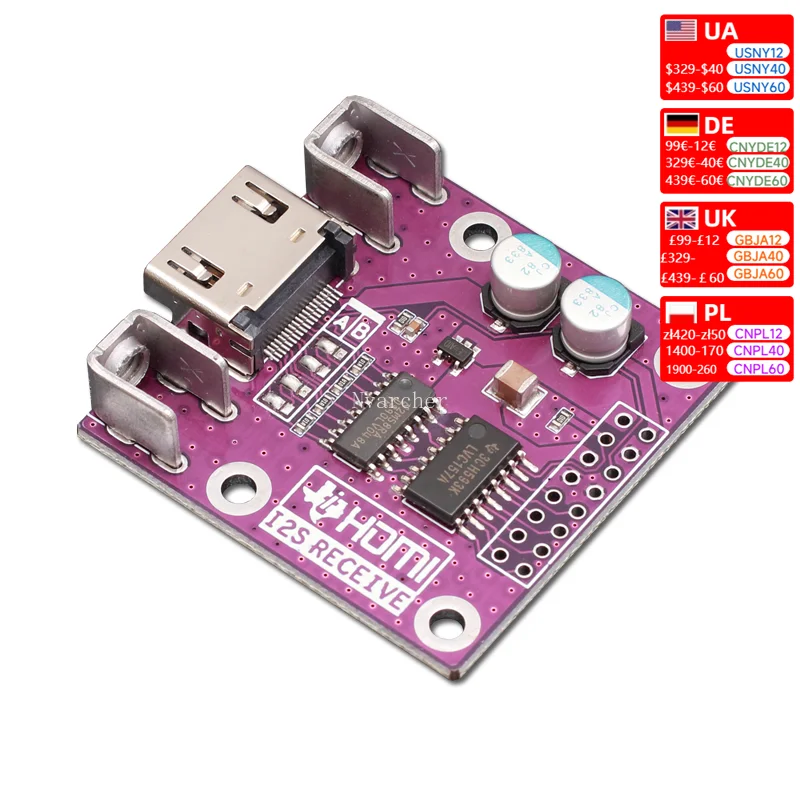 Преобразование дифференциального сигнала Nvarcher I2S для платы DAC